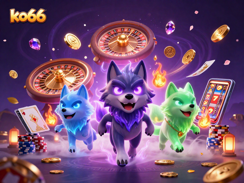 Experience thrilling gameplay at ko66 with captivating casino elements and ghostly wolf guardians