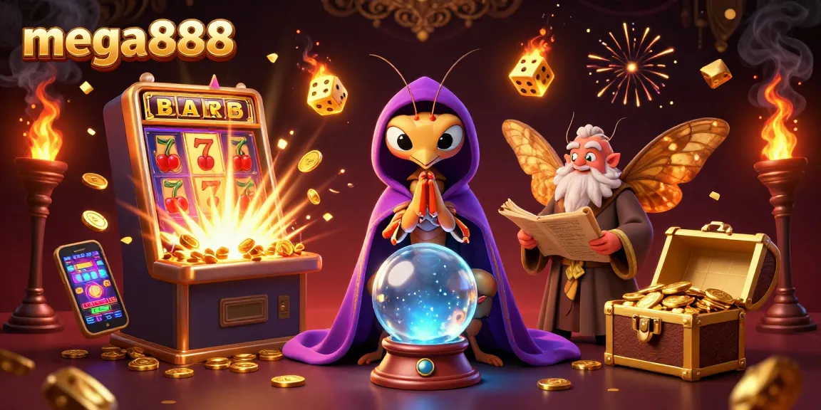 Play mega888 slots featuring vibrant 3D characters and dynamic game elements bursting with excitement.