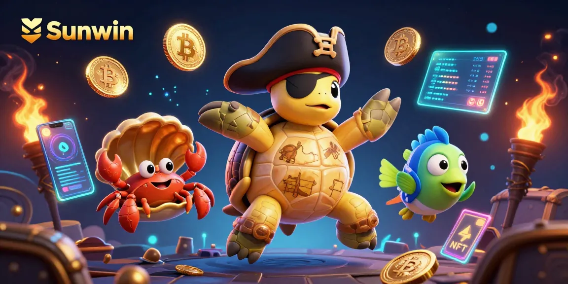 Engage players at Sunwin with dynamic casino adventures featuring vibrant characters and crypto treasures.